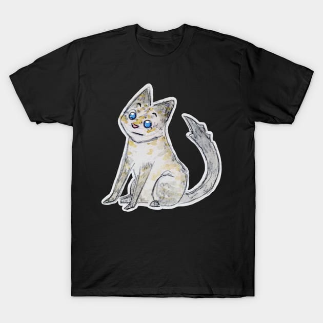 Blue point siamese cat watercolour T-Shirt by bitingnclawing